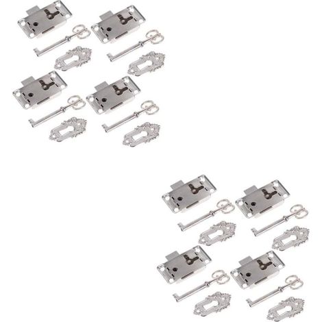 Lurrose Lot de 8 verrous pour meubles, bijoux, loquets (1/5)