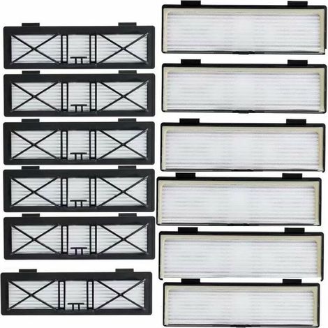 Lot de 12 filtres connectés pour Neato Botvac, Neato Botvac, Connected Series D80 D5 D3 D85 D7 avec brosse de nettoyage gratuite (1/5)