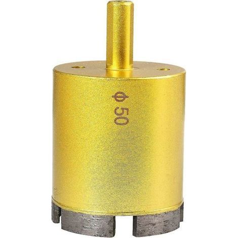 Mandrin de forage de 50 mm de diamètre pour scie cloche diamantée. foret à noyau creux en marbre de porcelaine ardoise pour verre. (1/5)