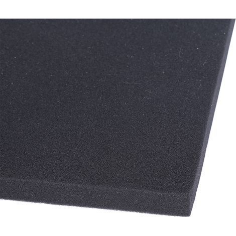 Coton Biologique Noir pour Aquarium Matériau de Filtre à Petits trous 50x50x2cm-