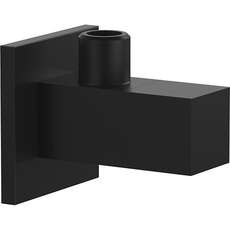 Rubinetto sottolavabo darredo mod. quadro nero opaco 1/2x1/2 (1/3)