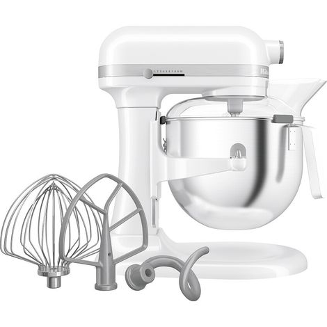 KitchenAid 5KSM70JPXEWH Mixer Standmixer 375 W Grau, Edelstahl, Weiß