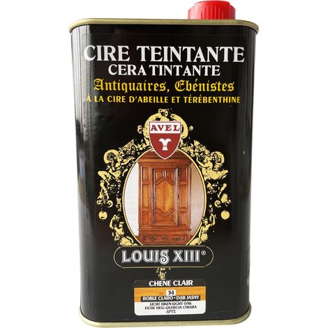 Cire teintante Antiquaires & ébénistes chêne clair 500 ml Louis XIII Avel