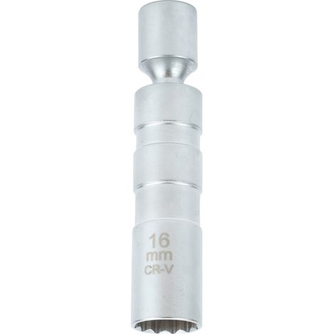 Douille Bougie D'allumage 12 Points 16mm Magnétique - Outil Pivotant 360 Degrés - Pour Modèles Mini R55 R56 R57 R60 - 1 Pièce (1/5)