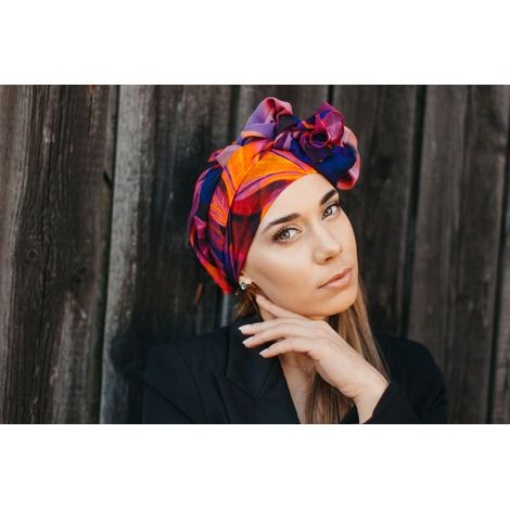Pañuelo para la cabeza Ayliz 350 para mujer, un turbante ligero, también para después de la quimioterapia. (1/5)