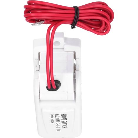 Interrupteur à flotteur automatique de sécurité électrique, facile à nettoyer et à utiliser, pour pompe de cale, destiné à l'ingénierie électronique (DC 32 V/24 V/12 V). (1/5)