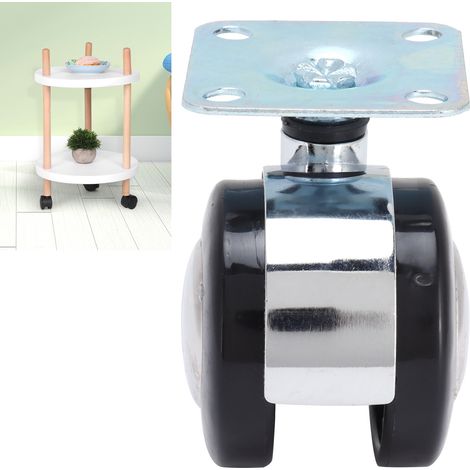 Roulette universelle auto-orientable pour meubles, tables basses, chaises et chariots. (1/5)