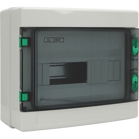 IP65 wasserdichter Außenverteilerkasten, 12-facher ABS-Photovoltaik-Kombinationskasten mit DIN-Schiene, 12-moduliger Leitungsschutzschalter. (1/5)