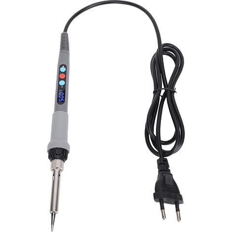 Ortviai Fer à souder numérique 90 W avec affichage LCD, température réglable 180-500 °C, cœur céramique, prise en main ergonomique (1/4)