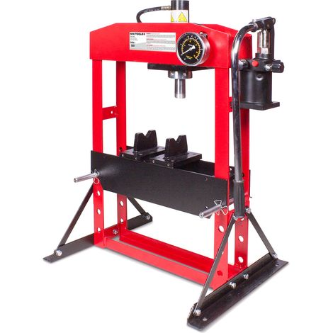 Mw Tools – Presse hydraulique manuelle 15 t – Cylindre mobile pour pressage précis – Mécanisme à deux vitesses – PH15BT