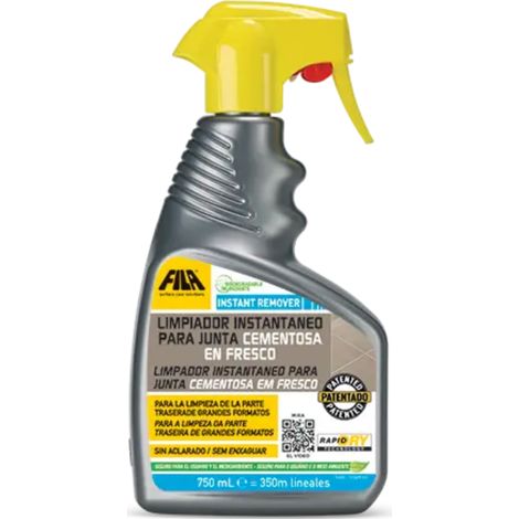 Instant Remover - Limpiador Instantáneo de Juntas Cementosas / Palet 40 Cajas 12 un 750 ML / Detergente