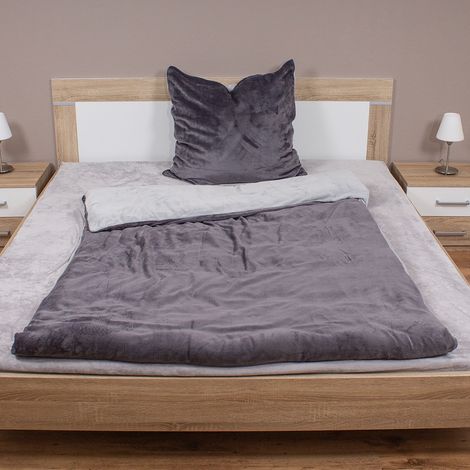 Cashmere Touch Wende-Bettwäsche Uni Grau-M740076-Grau (1/2)