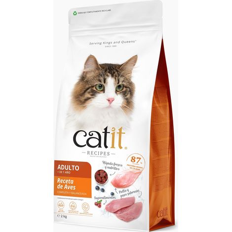 Pienso para gatos quisquillosos Catit Recipes - Receta de Aves para ADULTO