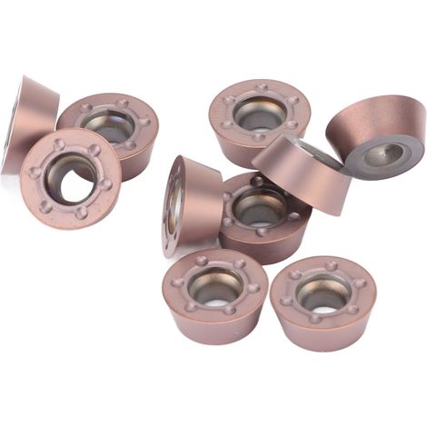 10 Stück runde Dreheinsätze, indexierbare beschichtete Hartmetalleinsätze, CNC-Fräswerkzeuge (1/5)