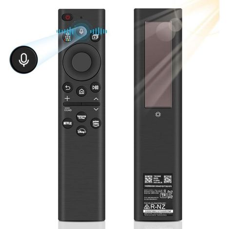 Replacement remote control for Samsung BN59-01385A - Solar charging - Voice remote control for Samsung smart TVs - Replacement solar remote control compatible with Samsung 2021-2023 (1/5)