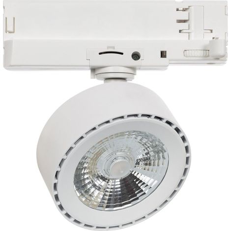 Foco Carril LED Trifásico 20W Onuba CCT Seleccionable Blanco Seleccionable (Cálido-Neutro-Frío)