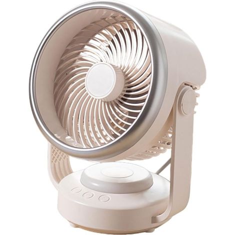 Petit ventilateur de circulation d'air silencieux avec 4 vitesses de refroidissement au sol avec LED pour toute la pièce et la chambre à coucher (1/5)