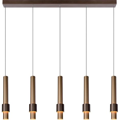 Lampe suspendue élégante Margary 5-café brun clair - 24402/30/96 (1/2)