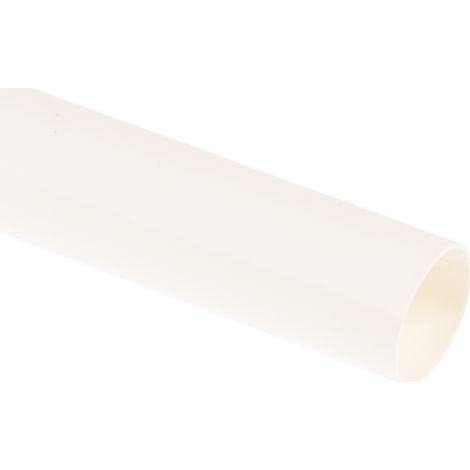 Gaine thermorétractable RS PRO, Dia. 9.5mm Blanc rétreint 2:1, 1.2m ( Prix pour Paquet de 5 )