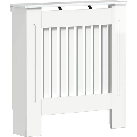 Radiator Cover High Gloss White 78 x 19 x 81.5 cm vidaXL