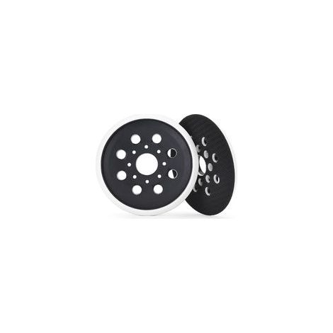 Lot de 2 Patins de Ponçage 125 mm à Crochet et Boucle, 8 Trous, Compatibles Ponceuses Excentriques Bosch PEX 300 AE et 400 AE (1/4)