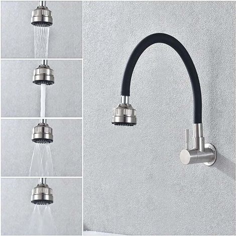 Kitchen Mixer Tap, Kitchen Faucet, 304 Stainless Steel, Multifunction, Folding Kitchen Tap MUMU (1/4)