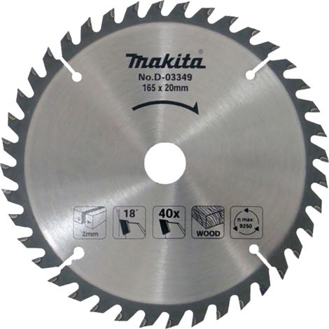 Makita Zubehör Kreissägeblatt Hartmetall 165 mm 40 Zähne