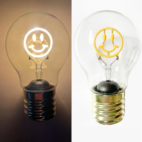 Lampadaire rétro LED sans fil avec ampoule tungstène, lampe de table souris pour chambre, veilleuse décorative souriante, éclairage d'ambiance rechargeable (1/4)