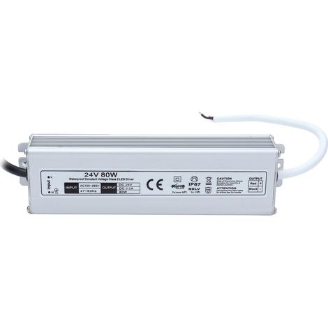 Alimentation LED étanche IP67 haute performance, entrée large tension AC 90‑265V, durable et robuste