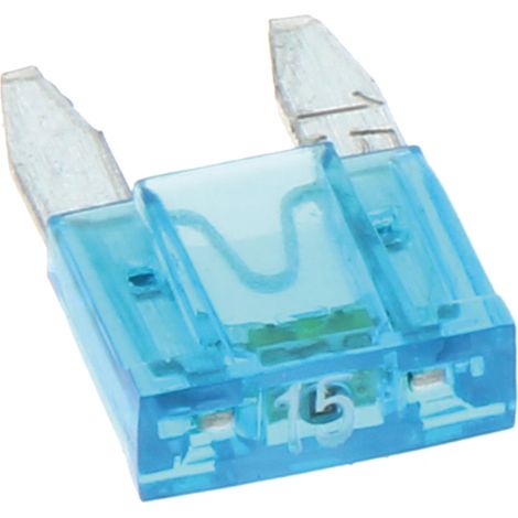 Mini-Flachstecksicherungen 32V 15A 10 Stück.