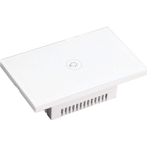 Interruttore touch intelligente per luci, spina USA 90-250 V, vetro temperato ABS, interruttore dimmer intelligente, potenza LED 200 W per centri commerciali e casa (1/5)
