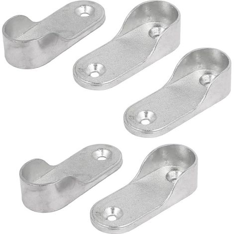 Colliers serrage à ressorts avec support en argent, 5 pièces pour diamètre 16 mm (1/2)