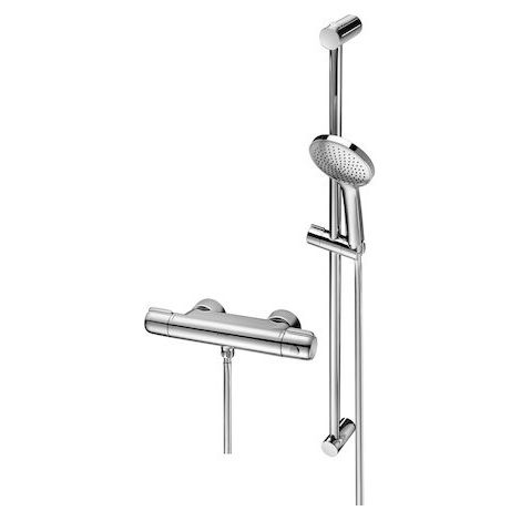 Robinet de douche encastré MODUS MD-T mélangeur d'eau, avec ensemble de douche en chrome (1/2)
