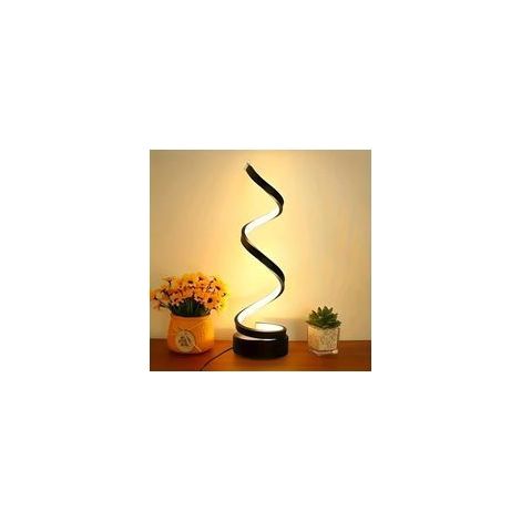 Lampe LED spirale classique, à intensité variable, 3 réglages de température, noire (1/5)