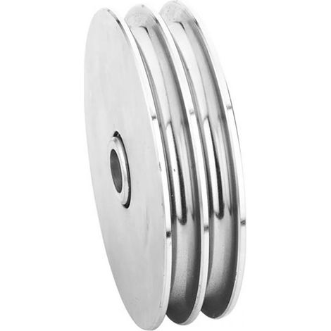 Roue double gorge U 10mm - Ø100mm (1/2)