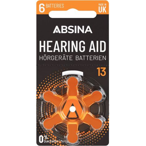 Absina Pile pour appareil auditif ZA 13 1.4 V 6 pc(s) zinc-air PR48