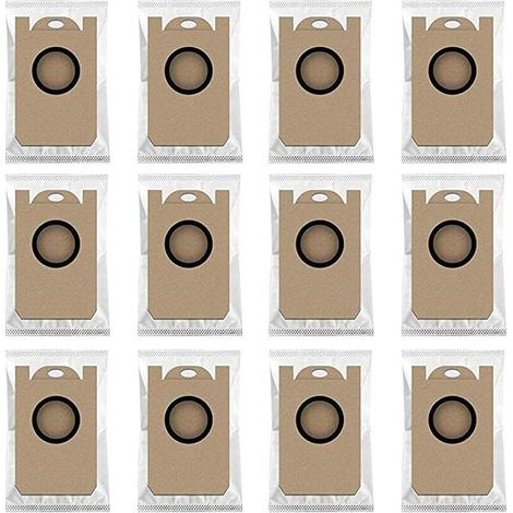 Paquete de 12 bolsas para aspiradoras GY para Honiture Q6 SE, Q5, Q6, Q6 PRO, Laresar L6 Pro, Imou L11 Pro, Airrobo T10+, Neabot N2. Bolsas de tela no tejida para aspiradoras. Repuestos.