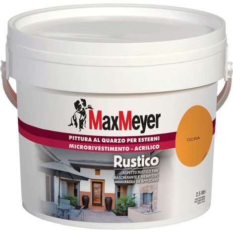 MaxMeyer Pittura per esterni Quarzo Rustico OCRA 2,5 L (1/2)