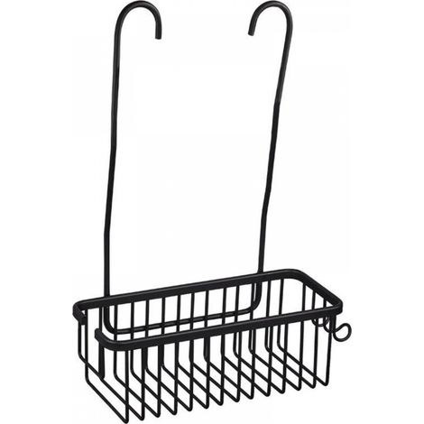 Ineasicer Étagère de Douche a Suspendre, Panier de Douche Sans Perçage Porte Savon Douche en Acier Inoxydable, Etagère de Douche à accrocher au Mitigeur de Douche avec 2 Crochets Support Douche, Noir (1/4)