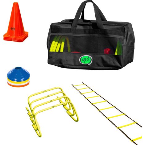 Axi Sportsbag401 Sac De Sport Avec Équipement De Sport 4 En 1 Comprenant Des Cônes De Sport, Échelle D'Entraînement, Haies Échelle De Coordination / Accessoires D'Entraînement