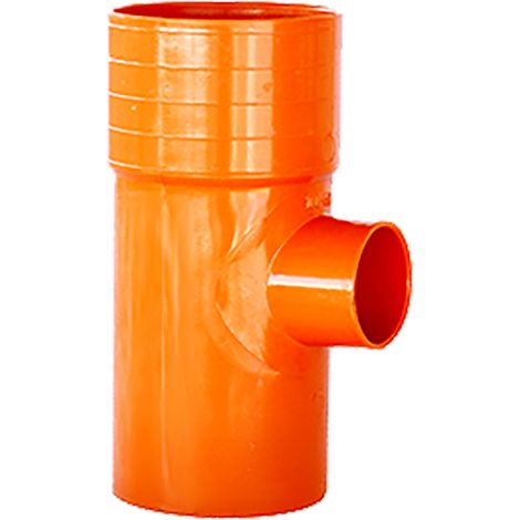 DERIVAZIONE A 'T' RIDOTTA 87 E ° IN PVC EE 100 / 40