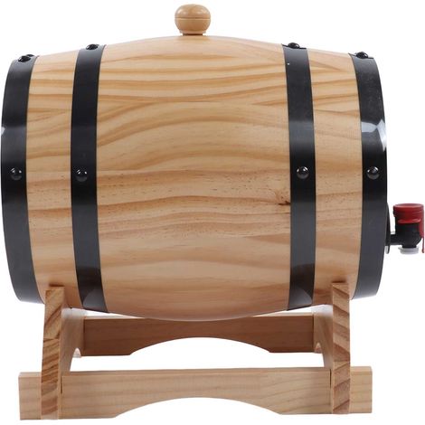 Fûts de pin pour le vin, fûts de vieillissement en pin pour le vin artisanal, fûts de bière en bois pour bar, traiteur et barbecue (1/5)