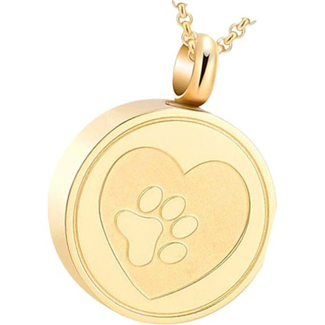 Collana commemorativa per cremazione di animali domestici - Oro