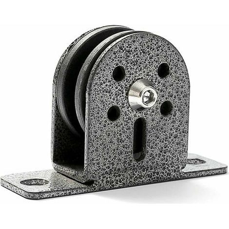 BRAVIX Poulies roulantes de fitness avec roues à rainures silencieuses, poulies de corde de levage pivotantes Poulies silencieuses Poulies de corde pivotantes robustes pour salle de sport, accessoires (1/5)