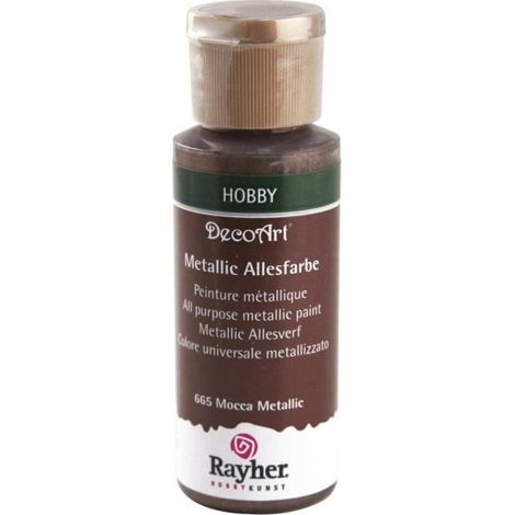 Peinture acrylique - DECOART - Mocca métallique - 59 ml - Couleur marron - Premium (1/2)