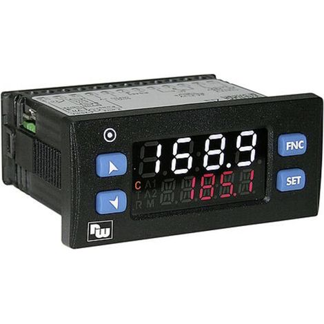 Wachendorff PID Termostato K, S, R, J, Pt100, Pt500, Pt1000, Ni100, PTC1K, NTC10K SSR, Relè 5 A (L x L x A) 53 x 77 x 3