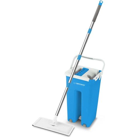Esperanza EHS004 Mop mit Eimer Blau und Weiß