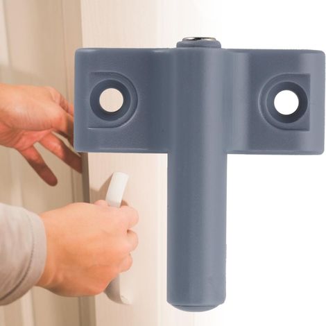 10 Stück Schrank-, Schubladen- und Kleiderschranktürriegel mit Drucköffnungssystem, Dämpfer und magnetischer Spitze (1/5)