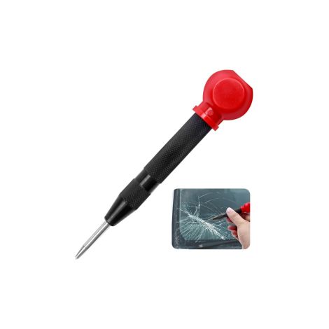 Outillage – Pointeau automatique 150mm – Poignée bimatière – Réglage de puissance de pénétration – Pour perçage précis sans marteau