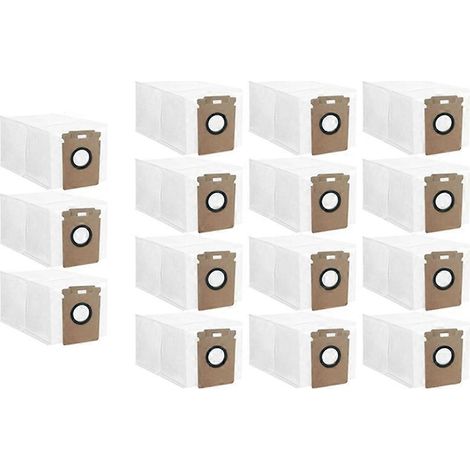 15 bolsas para aspiradora Roborock H50 Ultra/H60 Hub Ultra/H60 Hub Pro (Repuestos)